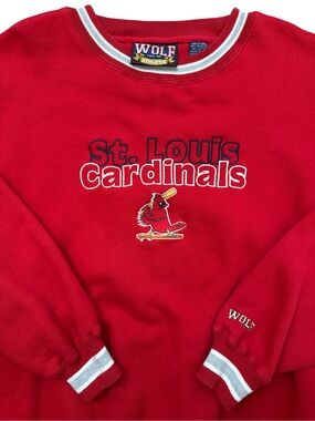 Vintage St. Louis Cardinals Men’s/Unisex MLB Red Sweatshirt Size L Redbirds